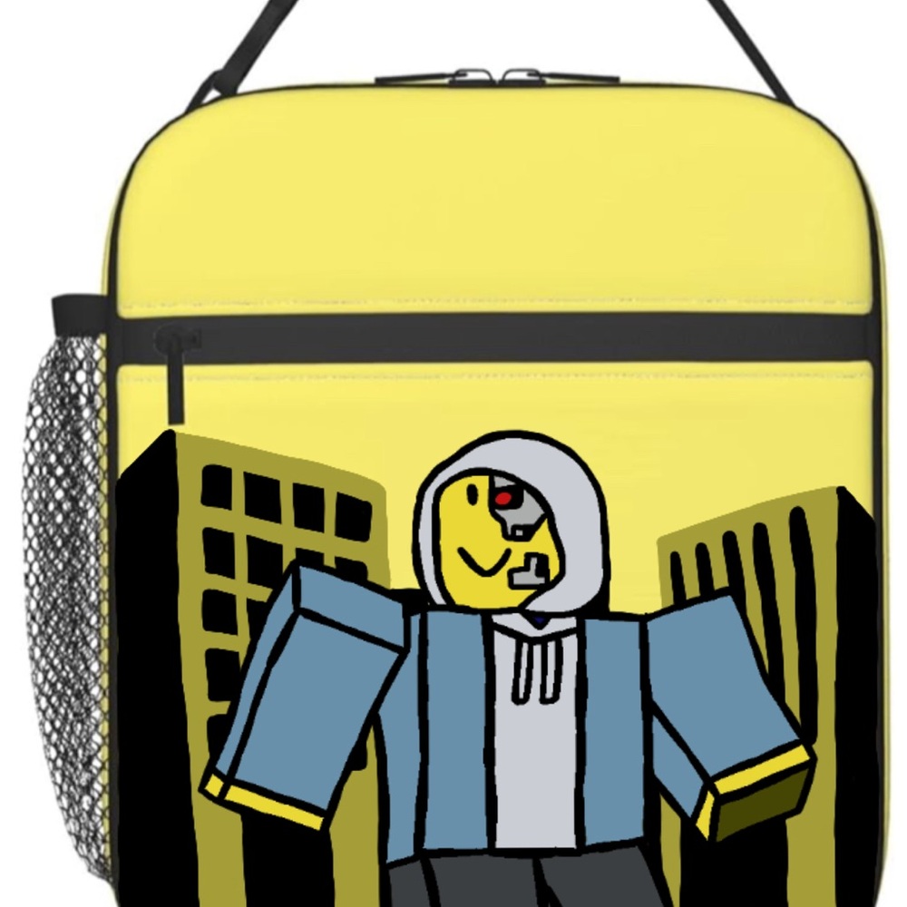 Roblox Kids Graphic School Lunch Box - Yellow